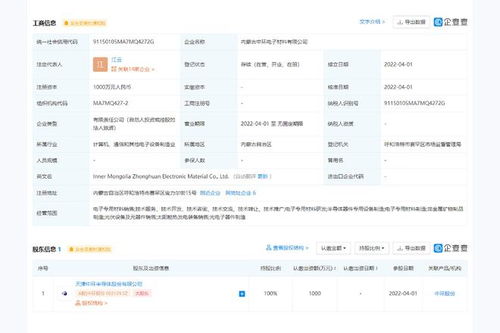 中环股份成立新公司,经营范围含光伏设备及元器件销售